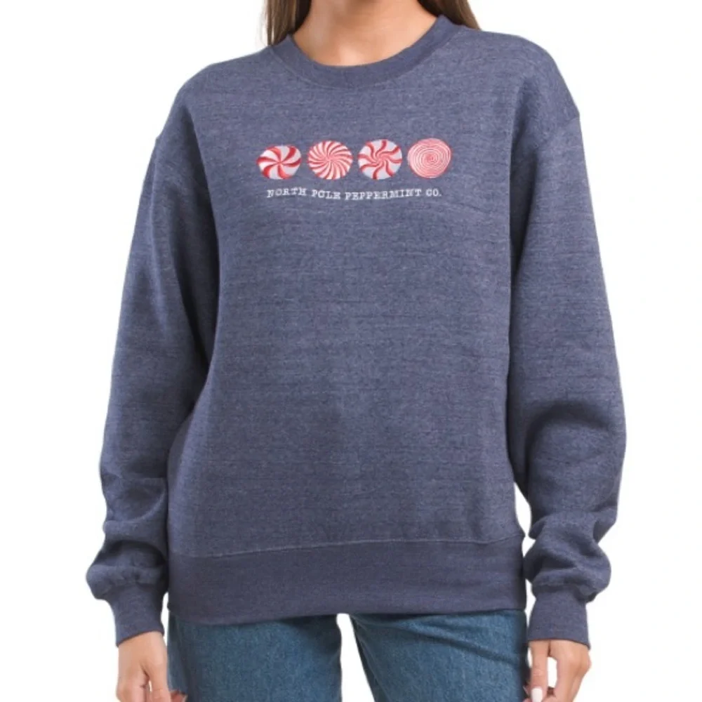 Pacific & Co. | Navy Holiday Sweatshirt Christmas Size Small